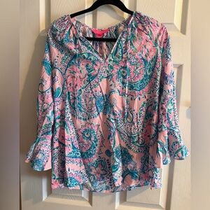 Lilly Pulitzer Willa flounce top
